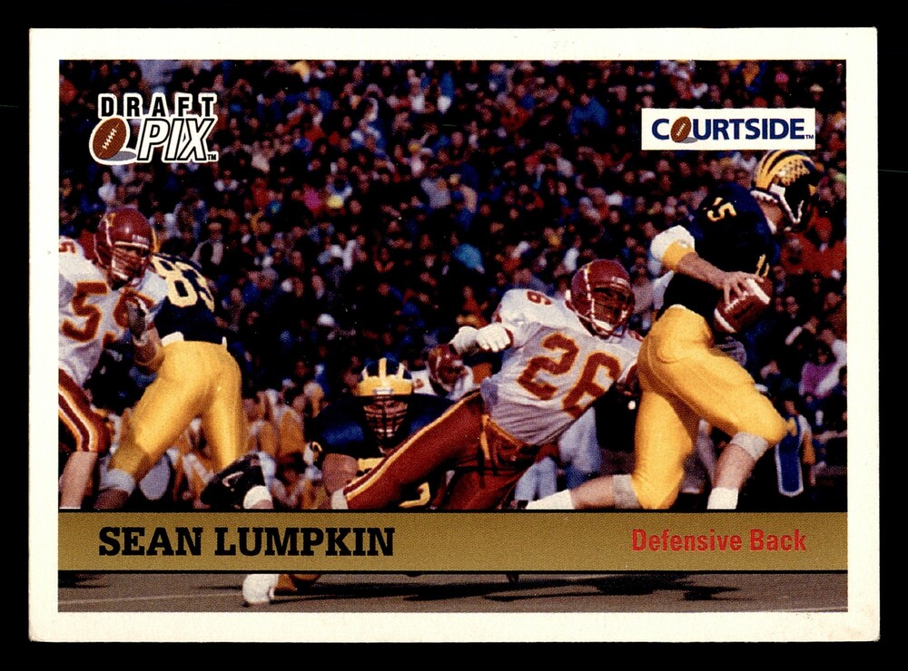 1992 Courtside Draft Pix #24 Sean Lumpkin Football Card